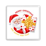 Santa Claus Happy New Year Memory Card Reader (Square)