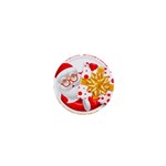 Santa Claus Happy New Year 1  Mini Button