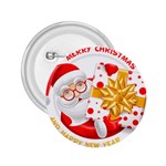 Santa Claus Happy New Year 2.25  Button