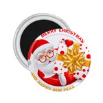 Santa Claus Happy New Year 2.25  Magnet