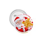 Santa Claus Happy New Year 1.75  Button