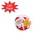 Santa Claus Happy New Year 1  Mini Magnet (100 pack) 