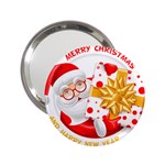 Santa Claus Happy New Year 2.25  Handbag Mirror