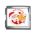 Santa Claus Happy New Year Mega Link Italian Charm (18mm)