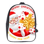 Santa Claus Happy New Year School Bag (XL)