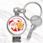 Santa Claus Happy New Year Nail Clippers Key Chain