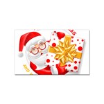 Santa Claus Happy New Year Sticker (Rectangular)