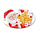 Santa Claus Happy New Year Magnet (Oval)