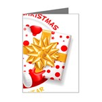 Santa Claus Happy New Year Mini Greeting Card