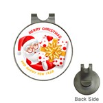 Santa Claus Happy New Year Golf Ball Marker Hat Clip