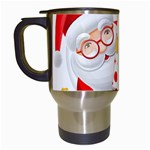 Santa Claus Happy New Year Travel Mug (White)