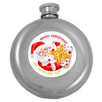 Santa Claus Happy New Year Hip Flask (5 oz)