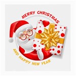 Santa Claus Happy New Year Medium Glasses Cloth