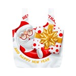 Santa Claus Happy New Year Full Print Recycle Bag (M)