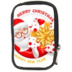 Santa Claus Happy New Year Compact Camera Leather Case