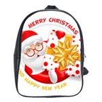 Santa Claus Happy New Year School Bag (Large)