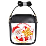 Santa Claus Happy New Year Girls Sling Bag