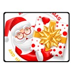 Santa Claus Happy New Year Fleece Blanket (Small)