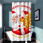 Santa Claus Happy New Year Shower Curtain 36  x 72  (Stall)