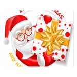 Santa Claus Happy New Year Double Sided Flano Blanket (Large)