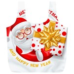 Santa Claus Happy New Year Full Print Recycle Bag (XL)