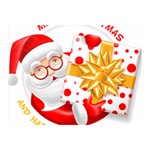 Santa Claus Happy New Year Double Sided Flano Blanket (Mini)