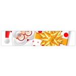 Santa Claus Happy New Year Small Flano Scarf