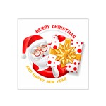 Santa Claus Happy New Year Satin Bandana Scarf