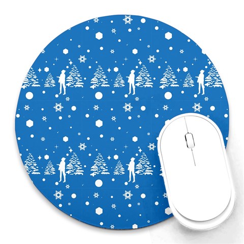 xmas0011 Round Mousepad from ArtsNow.com Front