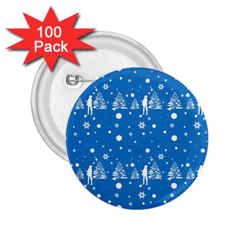 xmas0011 2.25  Button (100 pack) from ArtsNow.com Front