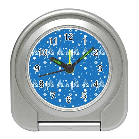 xmas0011 Travel Alarm Clock from ArtsNow.com Front