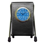 xmas0011 Pen Holder Desk Clock