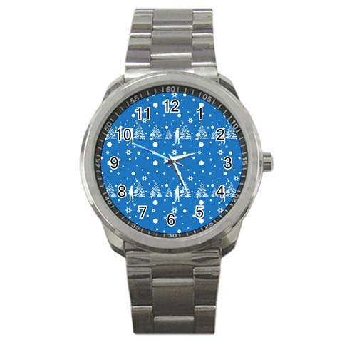 xmas0011 Sport Metal Watch from ArtsNow.com Front