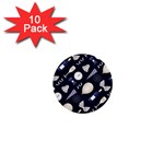 purple new years day 1  Mini Button (10 pack) 