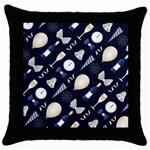 purple new years day Throw Pillow Case (Black)