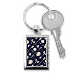 purple new years day Key Chain (Rectangle)