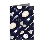 purple new years day Mini Greeting Card