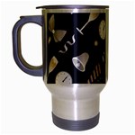 purple new years day Travel Mug (Silver Gray)