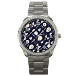 purple new years day Sport Metal Watch