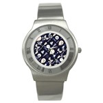 purple new years day Stainless Steel Watch