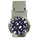 purple new years day Money Clip Watch