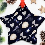 purple new years day Star Ornament (Two Sides)