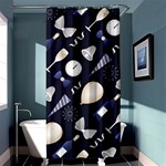 purple new years day Shower Curtain 36  x 72  (Stall)