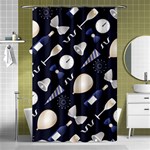 purple new years day Shower Curtain 48  x 72  (Small)