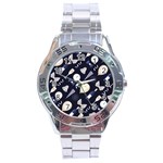 purple new years day Stainless Steel Analogue Watch