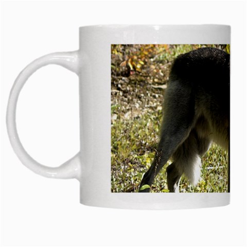 Wolf Teething White Mug from ArtsNow.com Left