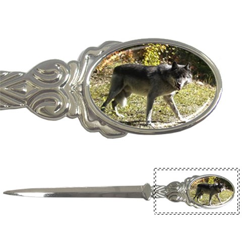 Wolf Teething Letter Opener from ArtsNow.com Front