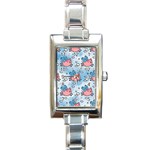 flying pigs Rectangle Italian Charm Watch