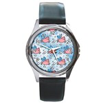 flying pigs Round Metal Watch