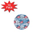 flying pigs 1  Mini Button (10 pack) 